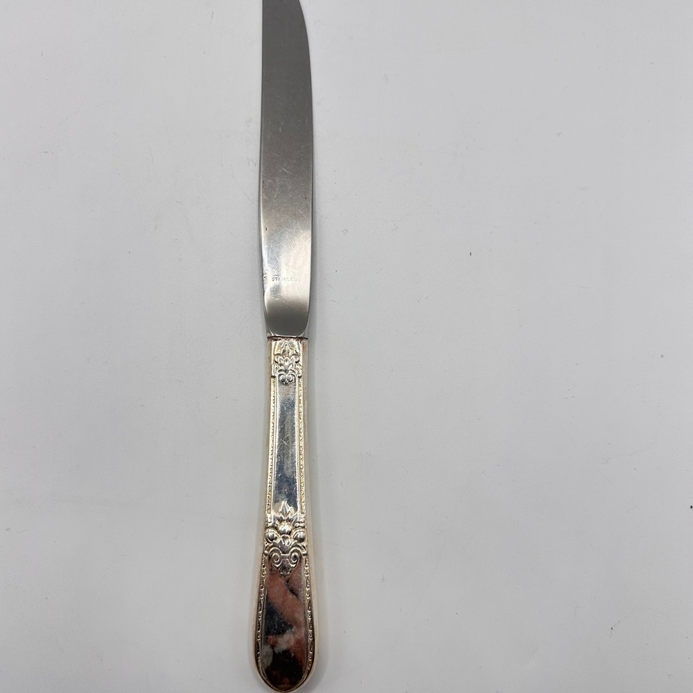 Vintage 1847 Rogers Bros ADORATION Int'l Silverplate 9 3/4" Dinner Knife